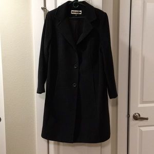 Knee length Wool Blend Coat